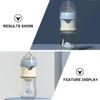 Wide-Neck Glass and PP Baby Bottle, Blue view 3