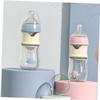 Wide-Neck Glass and PP Baby Bottle, Blue view 4