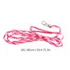 CHICIRIS Ferret Harness, Adjustable Nylon Harness with Bell and Long Leash for Small Pets, Pink + Rose Red view 2