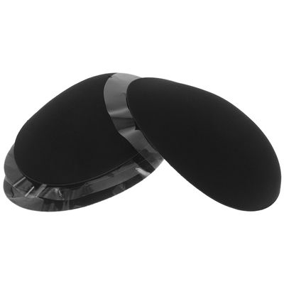 TOYANDONA 2 Pairs Silicone Chest Pads for Men, Self-Adhesive, Invisible, Reusable, Black