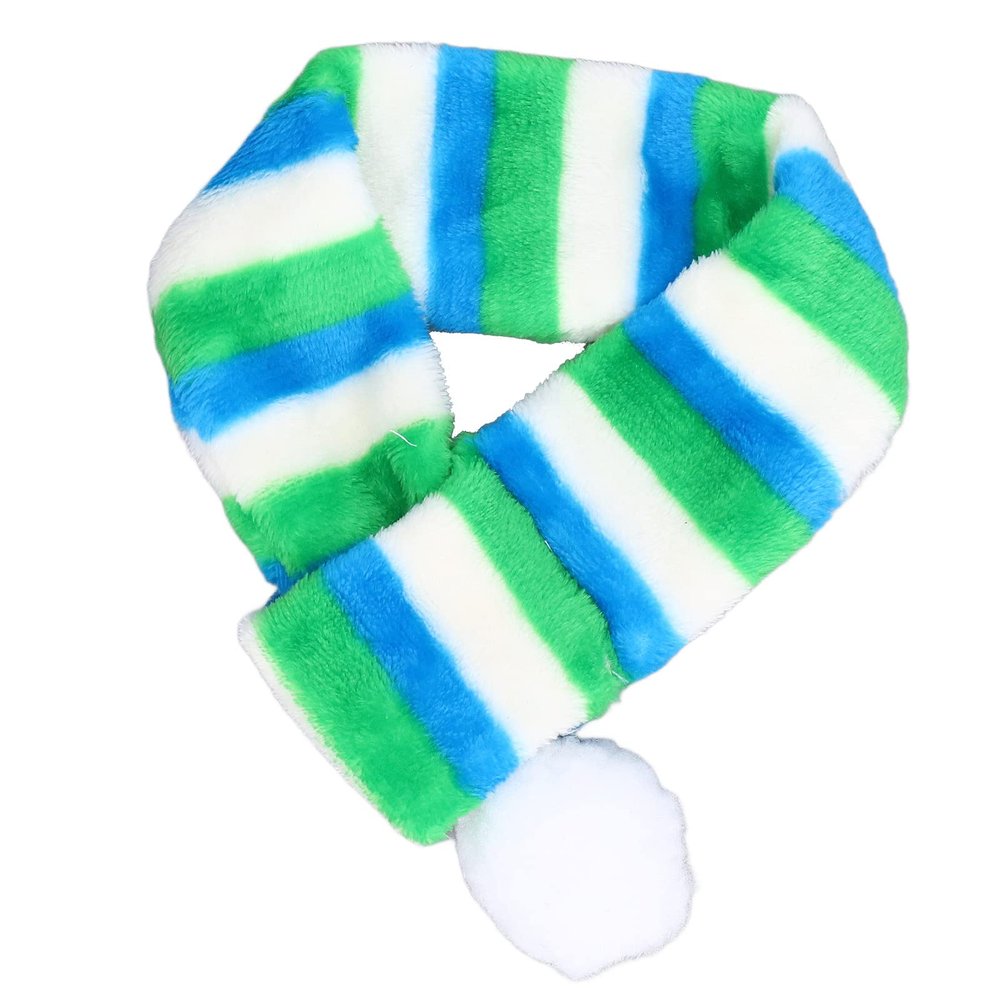 Cozy Winter Striped Dog Scarf