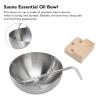 ERYUE Stainless Steel Sauna Aromatherapy Bowl with Swing Arm, Large view 4