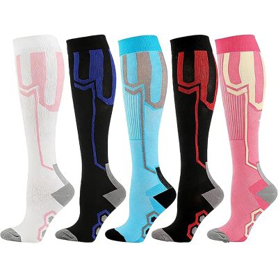 Performance Support Socks for Adults, Calf Support, Blue, L