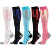 Performance Support Socks for Adults, Calf Support, Blue, L view 1