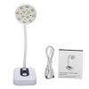 Brrnoo 36W UV LED Nail Lamp with Digital Display, Rechargeable Dryer and 360° Gooseneck (White) view 2