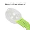 CHICIRIS Reptile Feeding Tongs, Transparent ABS Bite Protection Clamp for Lizards, Frogs, Bearded Dragons, Crickets, Cockroaches (Green) view 3
