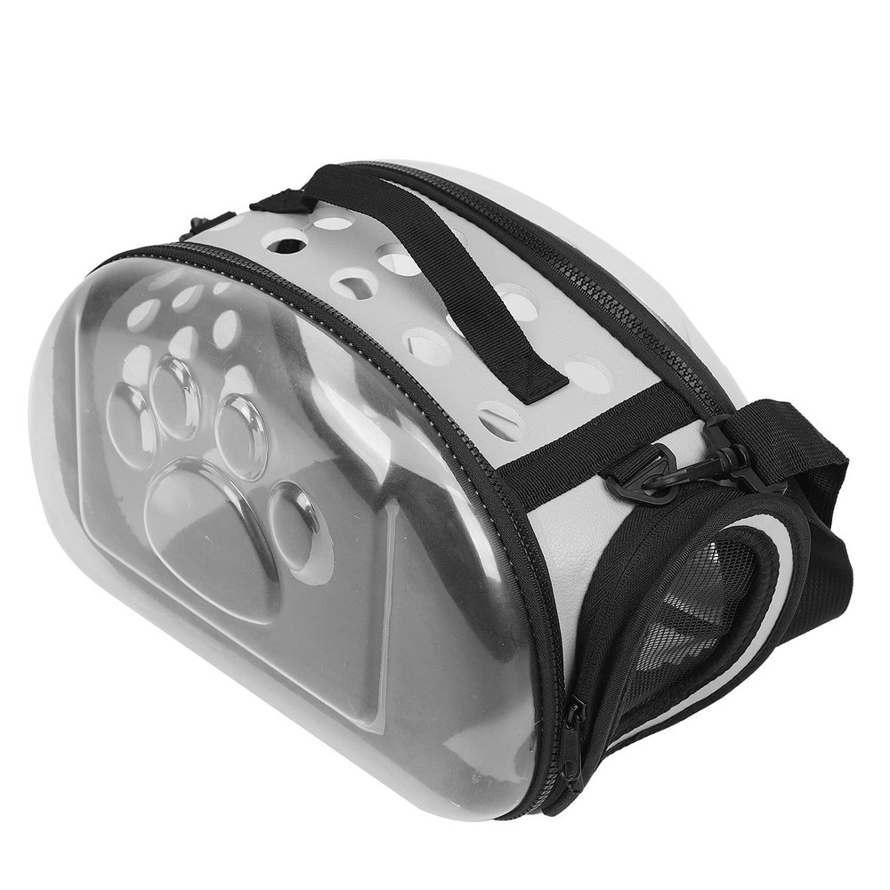 Taidda Foldable Transparent Pet Carrier, Portable Shoulder Carrier for Cats and Puppies, Plastic, M