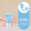 Hemobllo 2-Pack 60 mL Cat-Head Silicone Travel Bottles for Shampoo and Lotion view 4