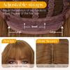 Sofeiyan Women's Wig, 30 cm Short Wavy Bob with Bangs view 3