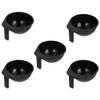 POPETPOP 5-Piece Black ABS Hair Dye Bowls for Salons view 1