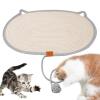 Cat Scratching Mat, Interactive Non-Slip Play Mat with Ball view 1