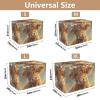 Cute Highland Cow Flower Dog Crate Cover with Roll-Up Sides view 3