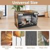 Cute Highland Cow Flower Dog Crate Cover with Roll-Up Sides view 4