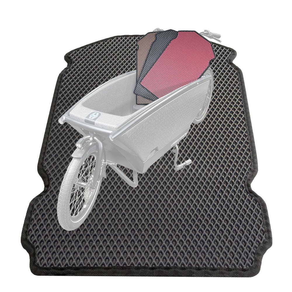 EVA Drive Premium Protective Mat for Urban Arrow with Two Benches | Custom-Fit Floor Mat | Non-Slip Cargo Bike Mat | Easy-Care & Eco-Friendly | Black ME