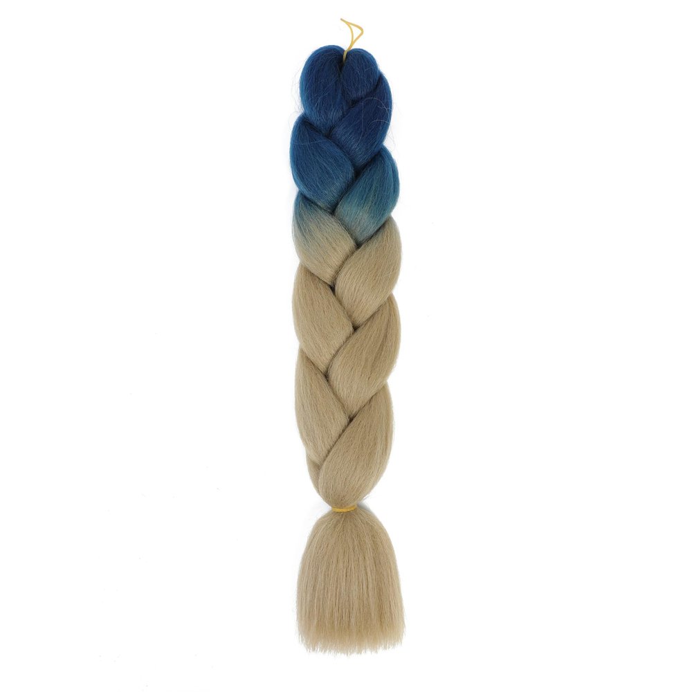 Nvzi AG Synthetic Hair Extensions for Crochet, Twist and Box Braids, 61 cm, Rainbow Ombre Jumbo Braiding Hair, 8-Pack