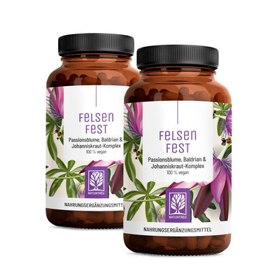 NATURTREU High-Dose St. John's Wort, Valerian & Passionflower Capsules