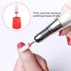 Naroote Ceramic Nail Drill Bit, Lightweight Corn Cob Shape, #4 view 2