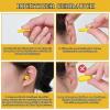 60 Pairs Foam Earplugs for Sleeping, 38 dB SNR Hearing Protection, Yellow view 2