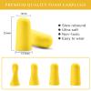 60 Pairs Foam Earplugs for Sleeping, 38 dB SNR Hearing Protection, Yellow view 4