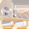 Vkechh Bed Rail, Fall Protection for Box Spring Beds, 200 cm, Height-Adjustable 72–86 cm, 180° Foldable, Breathable Mesh, Easy Installation, Gray, 2-Pack view 4