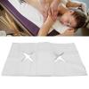 MAMJENNI Disposable Massage Face Cradle Covers with Hole, Highly Absorbent Nonwoven Fabric, Soft, Skin-Friendly, Odorless, [White] Cross-Hole Cover view 2