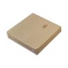 Pack of 200 Paper Napkins, Standard Size, 33 x 33 cm Unfolded, Pointed Surface, 2-Ply, Natural Kraft Color view 1