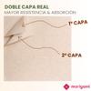Pack of 200 Paper Napkins, Standard Size, 33 x 33 cm Unfolded, Pointed Surface, 2-Ply, Natural Kraft Color view 2