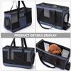 Portable Cat Carrier Travel Bag with Shoulder Strap and Mesh Window view 4