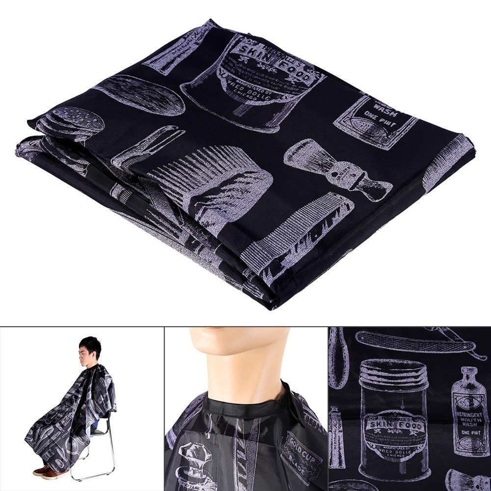 KIMISS Professional Nylon Hairdressing Cape with Adjustable Snap Closure