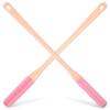 UKCOCO Silicone Brush for Cleaning Between Toes, 2-Pack, Long Handle view 1