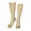 Vintage Key-Print Compression Socks for Women, Travel and Flight Knee-High Socks, 50 cm view 1