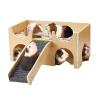 Zeiwohndc Rainbow Hamster Toy Set with Hideout, Swing and Seesaw view 1