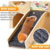 Zeiwohndc Rainbow Hamster Toy Set with Hideout, Swing and Seesaw view 4