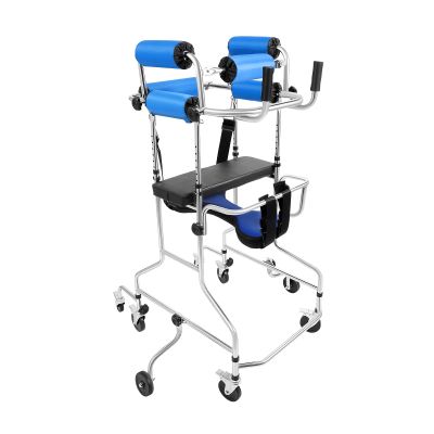 10-Level Height-Adjustable Walking Aid, 8-Wheel Rollator with Brakes, 100 kg Capacity, 116–140 cm Height
