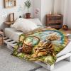 Spring and Easter Bengal Cat Blanket, 152.4 x 203.2 cm, Wool Felt view 4