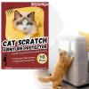 10-Pack Transparent Self-Adhesive Cat Scratch Guards for Sofas + 50 Pins view 1