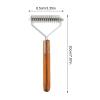 Double-Sided Undercoat Rake for Dogs view 4