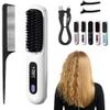 clinora The FIRST Intelligent Rechargeable Cordless Straightening Comb, 2000 mAh, White view 1
