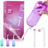 Portable Peri Bottle for Women, 500 mL, 2 Nozzles, Purple view 1