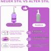 Portable Peri Bottle for Women, 500 mL, 2 Nozzles, Purple view 3