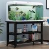 Rustic White 3-Tier Rolling Aquarium Stand for Aquariums, Reptiles & Turtles view 1
