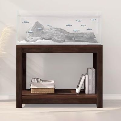 Generic Reptile and Aquarium Cabinet, 70 cm Double-Shelf Stand