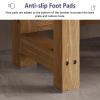 Adjustable Terrarium Stand for Reptiles with Non-Slip Feet, Wooden Aquarium Shelf for Home, Hotels, and Home Offices view 4