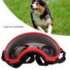 MechKit Dog Goggles, Windproof UV-Resistant, Adjustable Strap, for Large Breeds, Red Frame with Black Lenses view 2