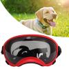 MechKit Dog Goggles, Windproof UV-Resistant, Adjustable Strap, for Large Breeds, Red Frame with Black Lenses view 3