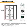 Adjustable Folding Window Safety Bars, 66–100 cm, Burglar-Resistant, for Bedrooms, Nurseries, and Schools (W 93 cm x H 60 cm) view 3