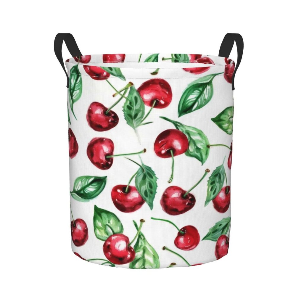 Cherry-Red Laundry Basket and Toy Storage Basket, 40 x 50 cm
