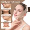 Collagen Face Sculpt Wrap, Reusable Jawline Shaper Chin Strap for Sleeping, Skin-Friendly and Breathable (Gray, S) view 2