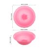 Mikikit 3-Piece Round Plastic Wash Basin, Portable for Facial and Foot Washing view 2