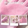DUINIU 2 Pairs Scratch-Resistant Silicone Fleece Gloves view 3